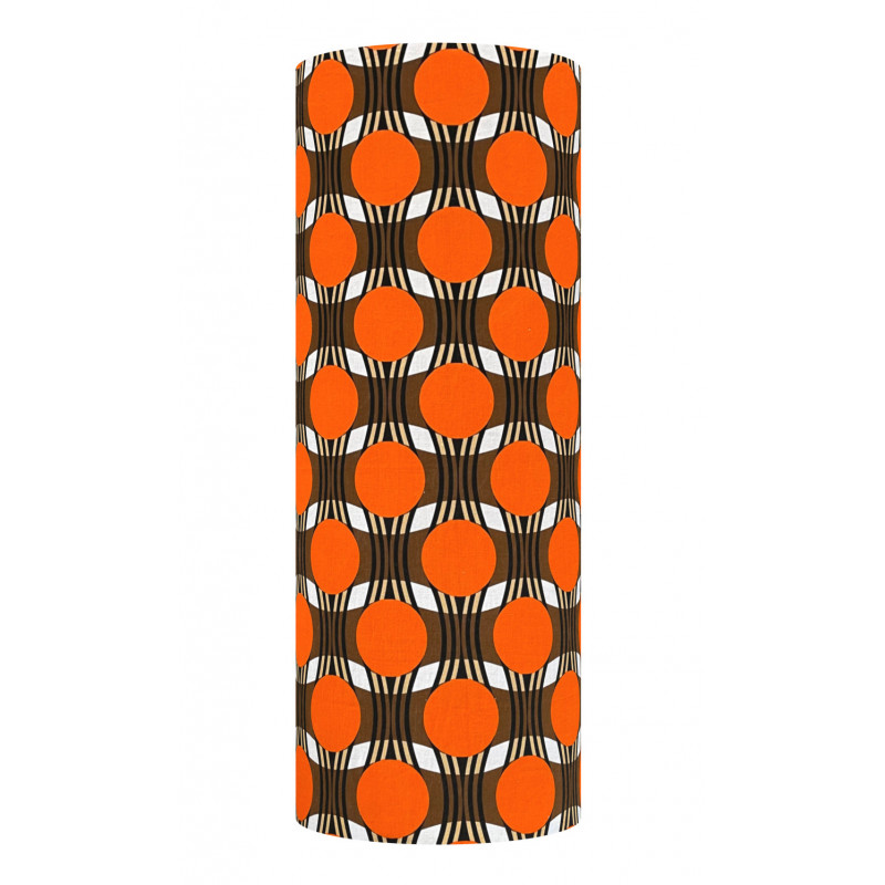 Lampshade Scoubidou H75 D30cm - 70's fabric