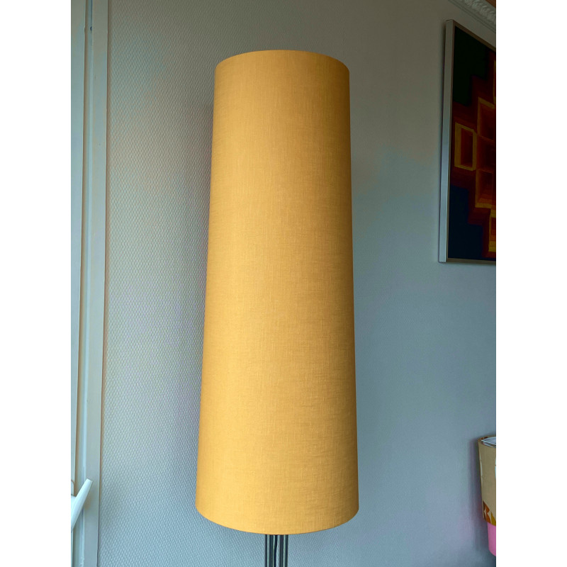 Lampshade Ocre linen textured H80 D30 d25cm