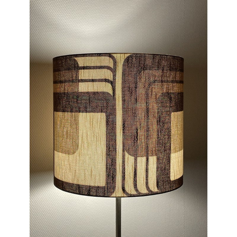Lampshade C carré H40 D40cm - mid century fabric
