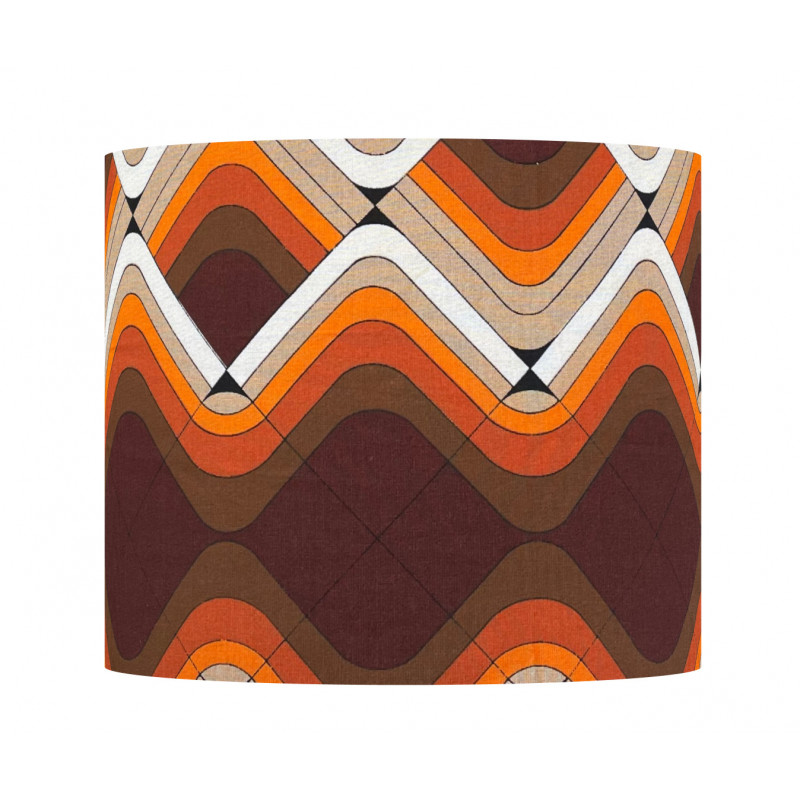 Abat-jour Leitmotif H27 D30 - tissu vintage