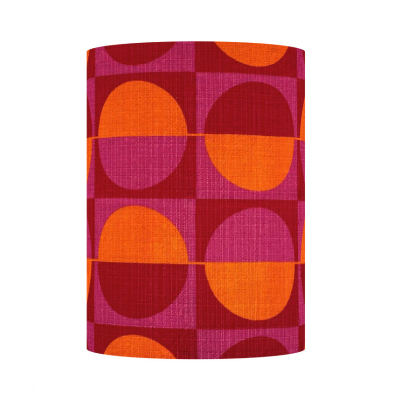 Lampshade Stockholm H30 D20cm - mid-century fabric