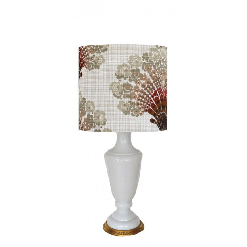 Abat-jour Eventail H35 D35 - tissu 70s