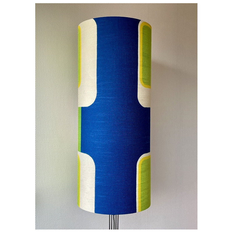 Lampshade Hublo green - H80 D33cm - vintage fabric