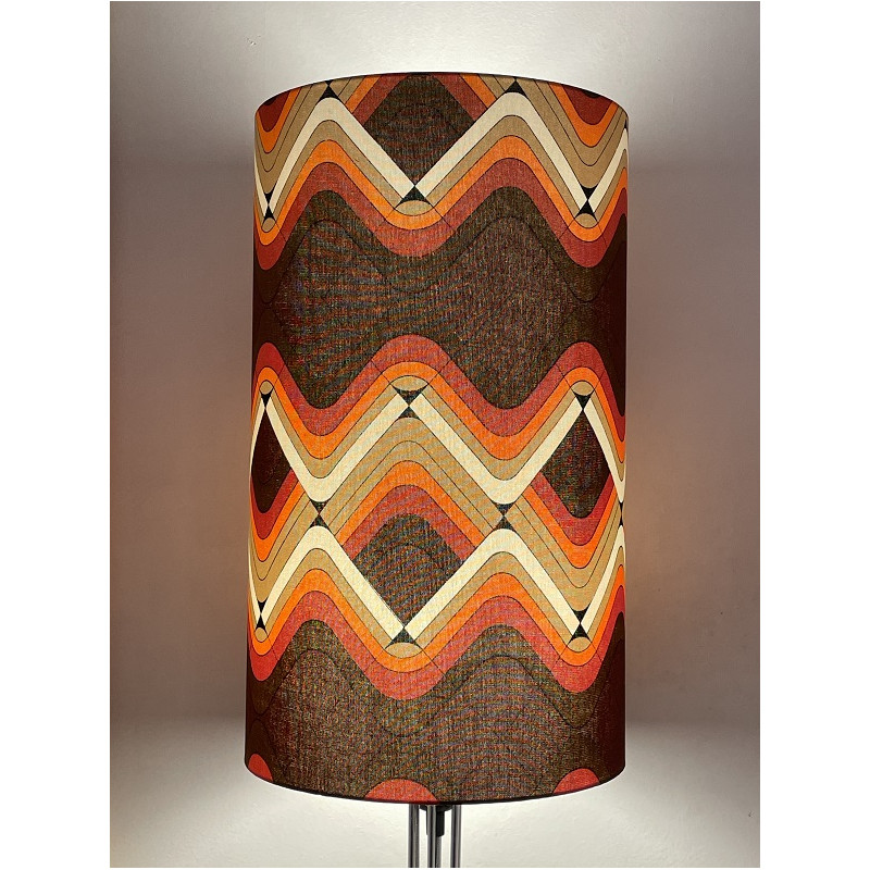 Lampshade Exodus H55 D33cm - 70s fabric