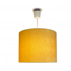 Abat-jour Drajo H30 D40 - tissu jaune