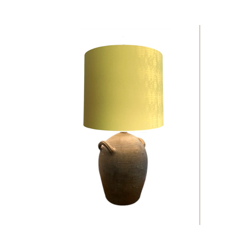 Abat-jour Drajo H30 D40 - tissu jaune