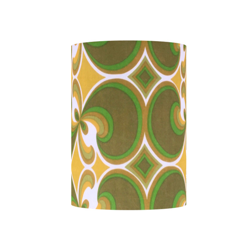 Abat-jour Tilia H30 D20 - tissu vintage 1970