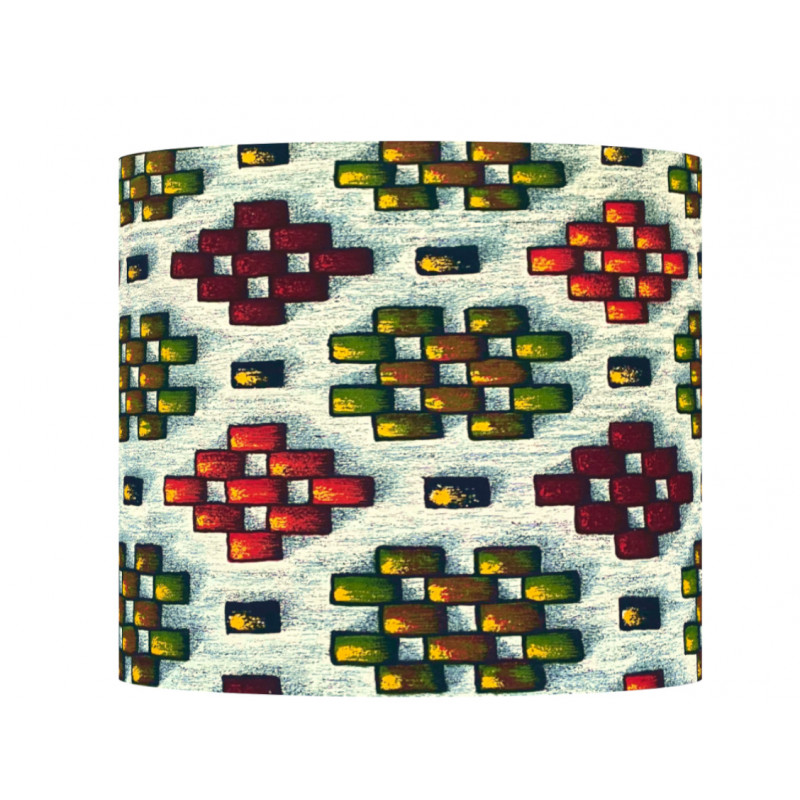 Lampshade Domino H35 D40cm - mid-century style fabric