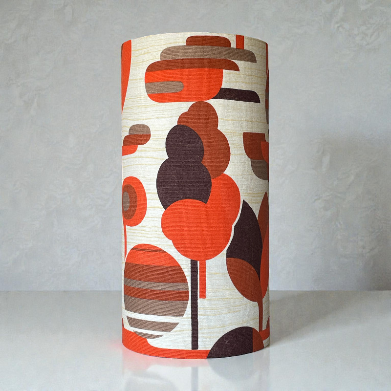 Lampshade Paysage H50cm D25cm - 1970's tissue