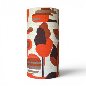 Abat-jour Paysage H50 D25 - tissu 1970's