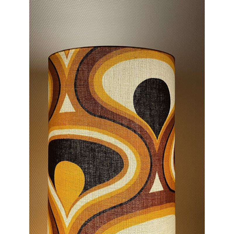 Lampshade Jaguar H75 D30cm - 70's fabric