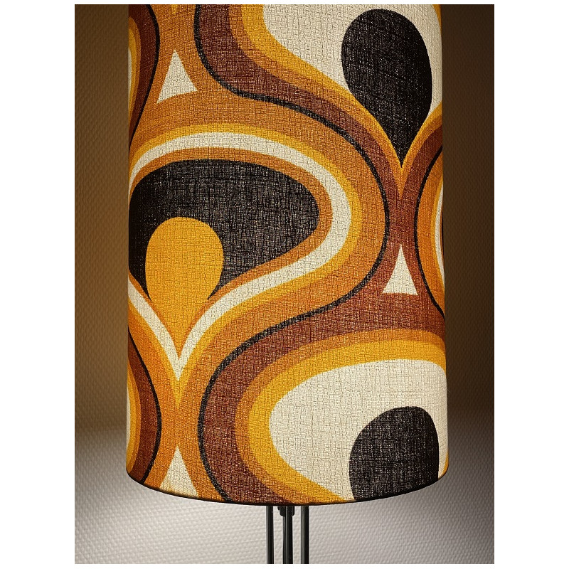 Lampshade Jaguar H45 D35cm - 70's fabric