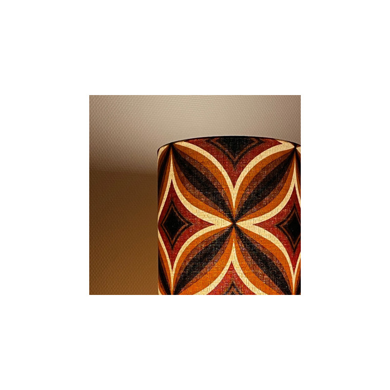 Lampshade Kaleo H22 D20cm mid-century fabric