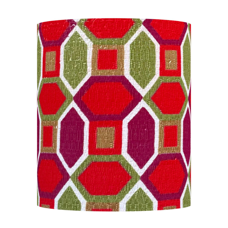 Lampshade Red diamond H75 D30cm - vintage 1970
