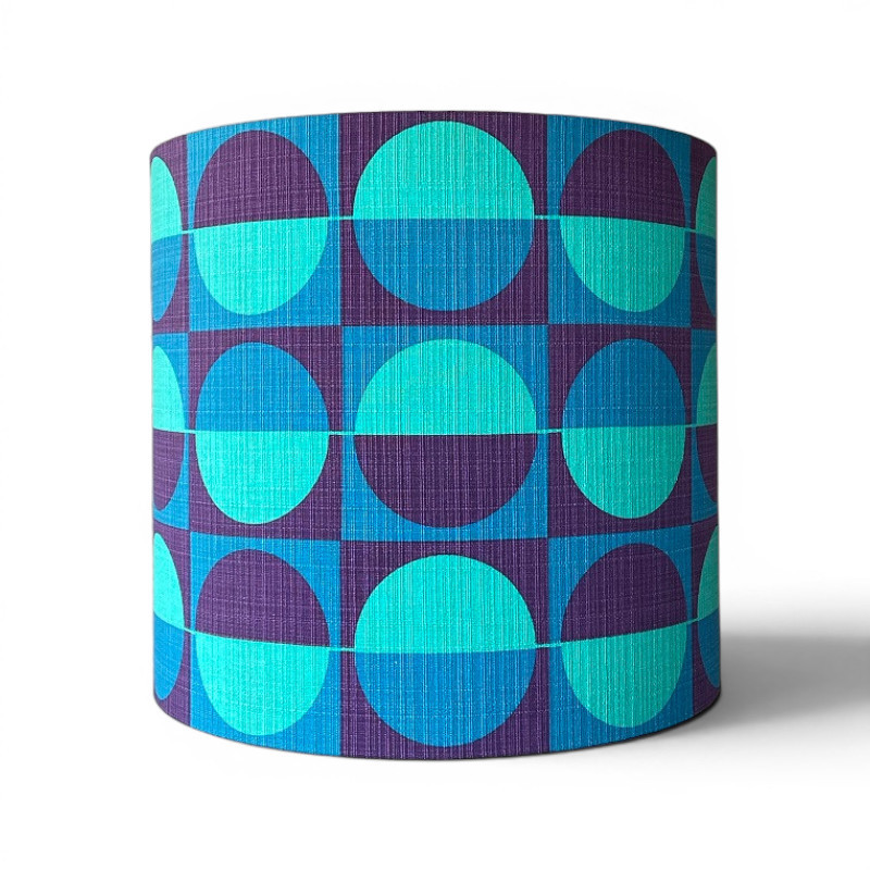 Lampshade Stockholm H35 D40cm - mid-century style fabric