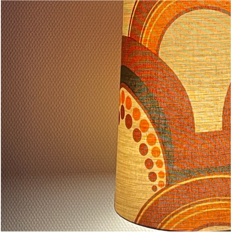 Lampshade Sumerian H45 D35cm - 70's fabric