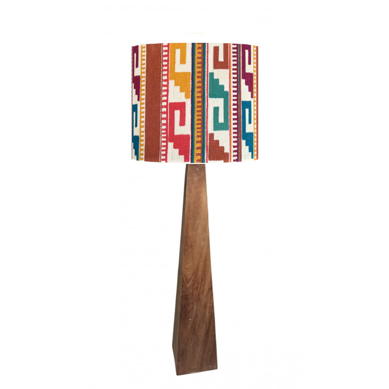 Abat-jour Apache H40 D50 - tissu vintage