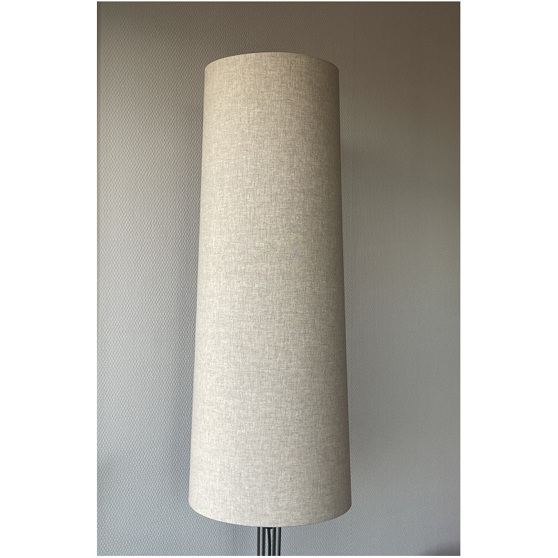 Abat-jour H80 D30 d25 au tissu lin naturel