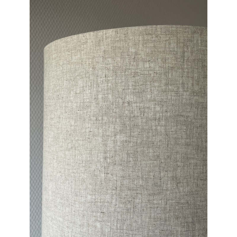 Abat-jour H80 D30 d25 au tissu lin naturel