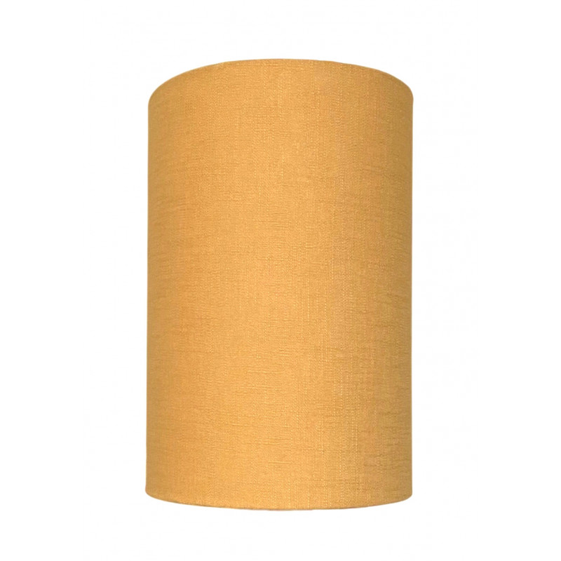 Lampshade linen ochre H40 D25cm - scandinave fabric