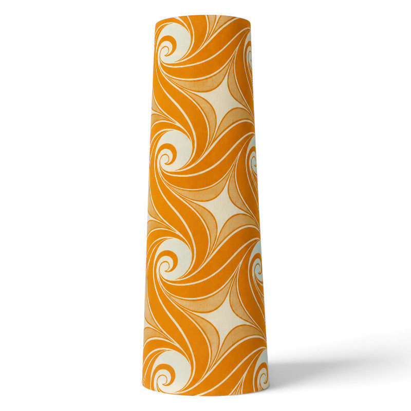 Abat-jour Vortex H87 D35 D25 - tissu vintage 1970's