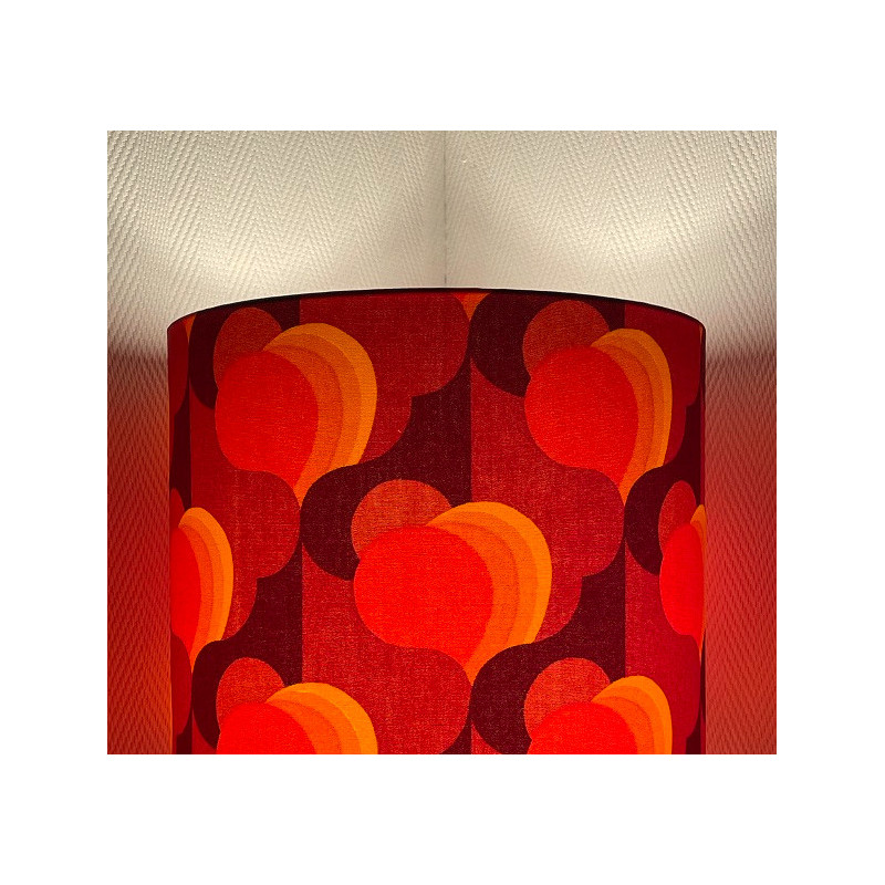 Lampshade Orangeraie H80 D35cm - vintage fabric