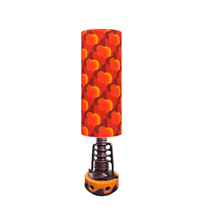 Lampshade Orangeraie H80 D35cm - vintage fabric