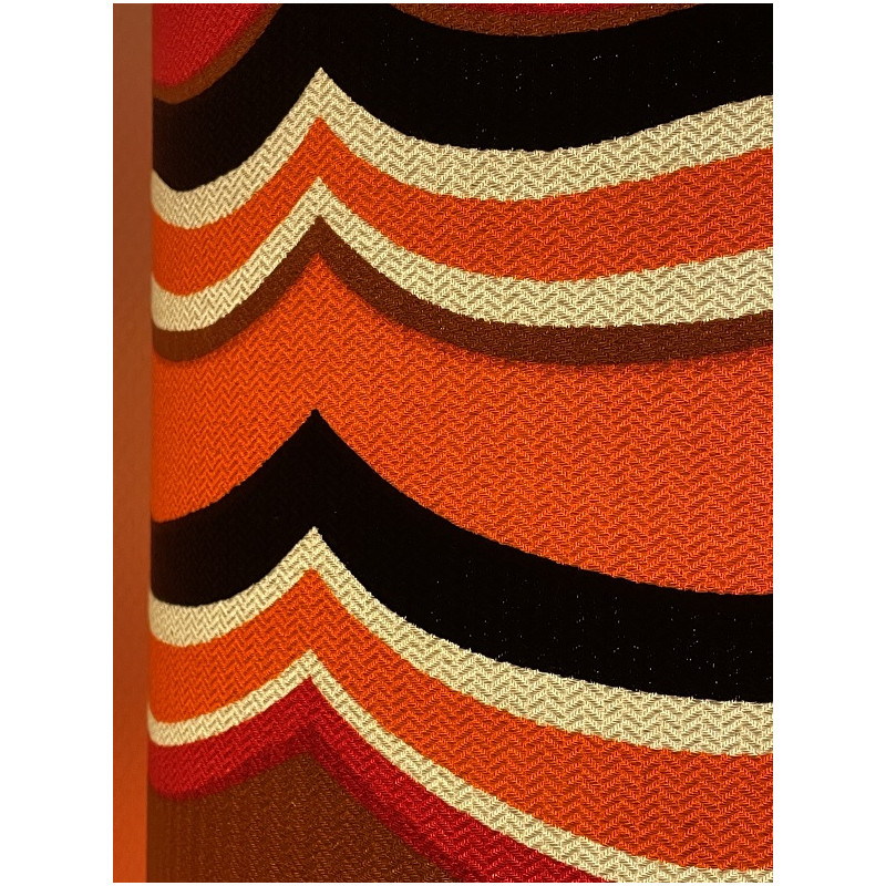 Lampshade Accolada H77 D30 vintage fabric 1970