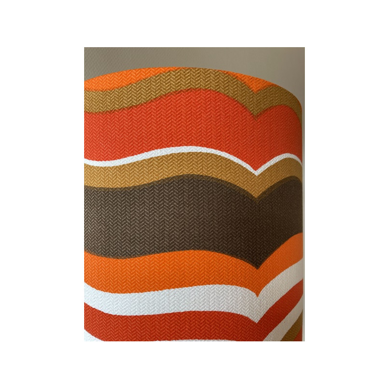 Lampshade Accolada H77 D30 vintage fabric 1970