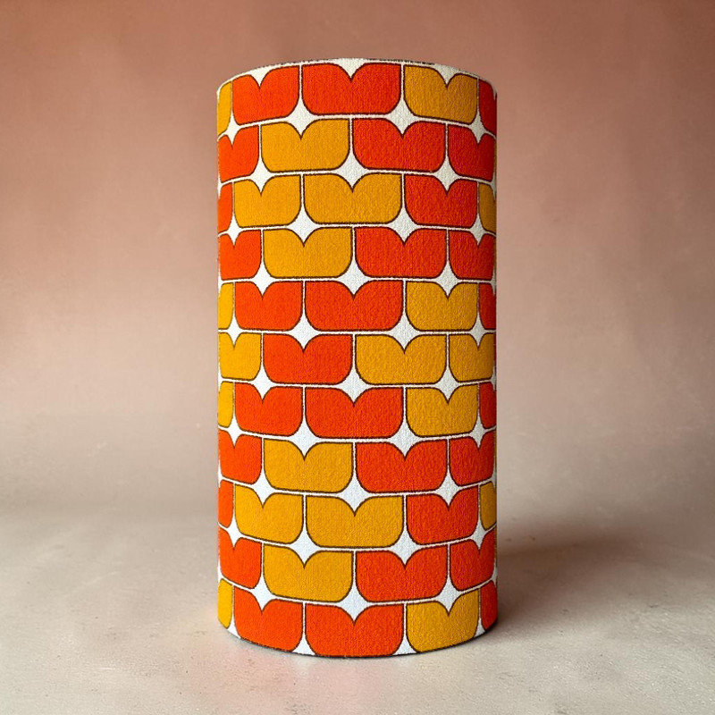 Lampshade Pacman H75 D30cm - mid-century fabric