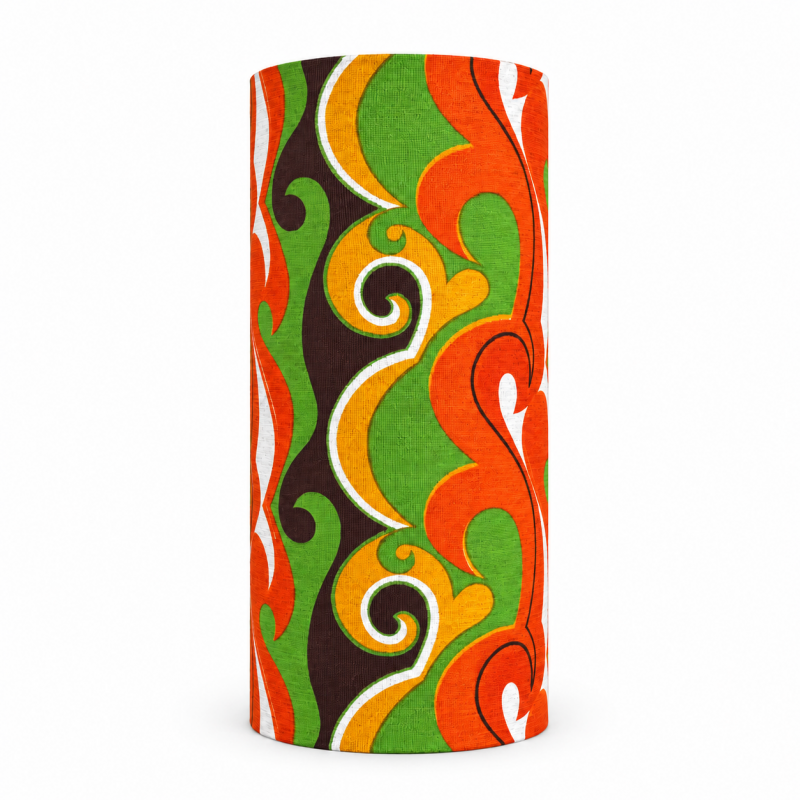 Abat-jour Devil H55 D25 - tissu vintage
