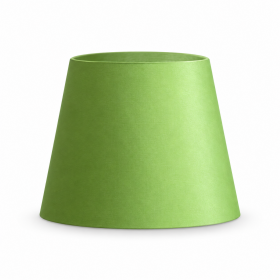 Lampshade green Silk fabric H16 D20 d15