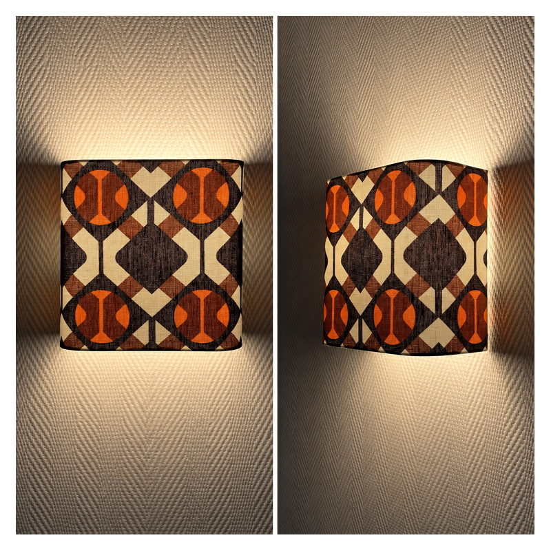 Wall lampshade Hexa fabric