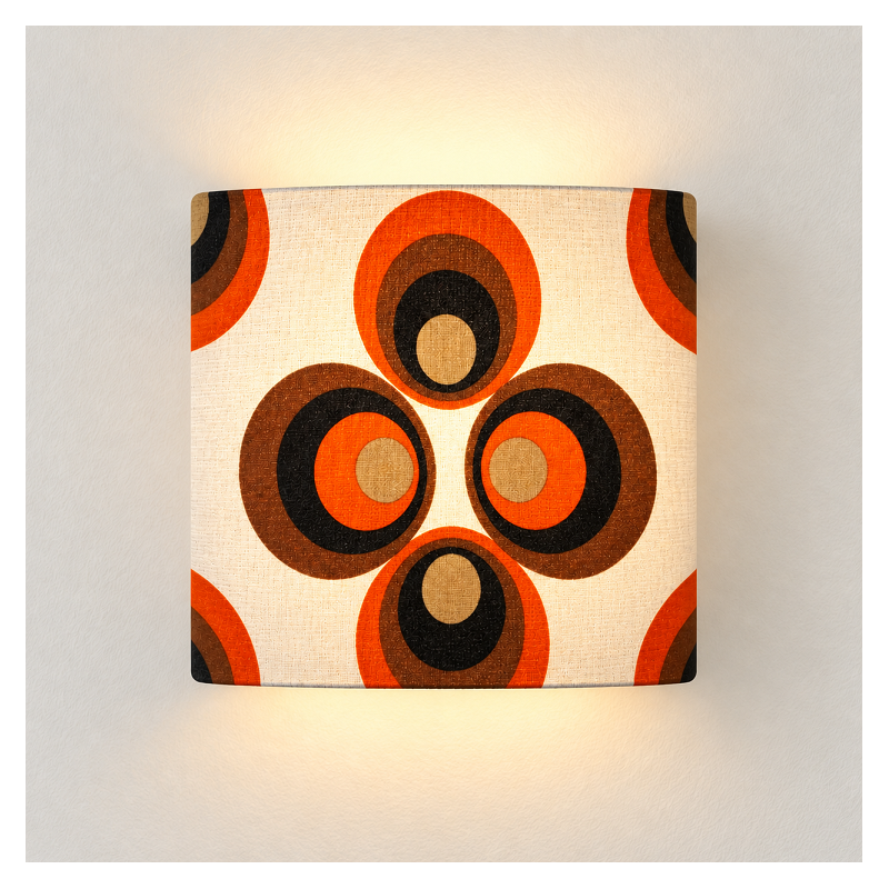 Wall lampshade  Apollo T- mid-century fabric