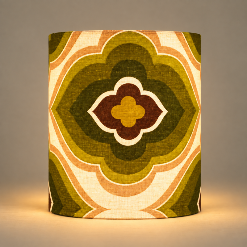 Lampshade Verdure  H40cm D33cm - vintage fabric
