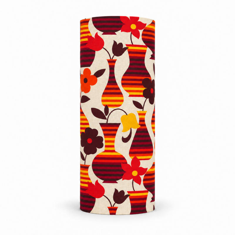 Lampshade Madera H80 D35cm - vintage fabric