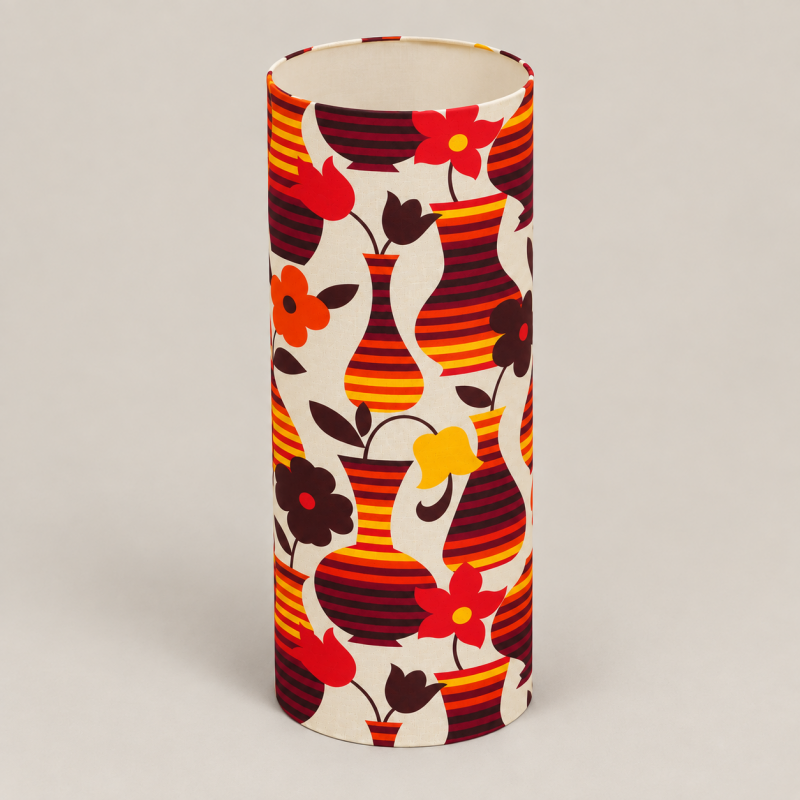 Lampshade Madera H80 D35cm - vintage fabric