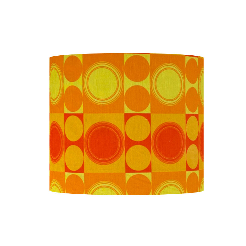 Abat-jour Focale H26 D30 - tissu époque 70