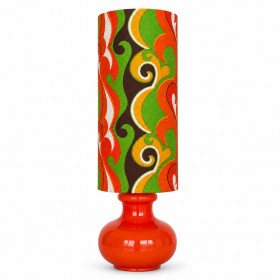 DeskLamp orange opalin glass Devil -...