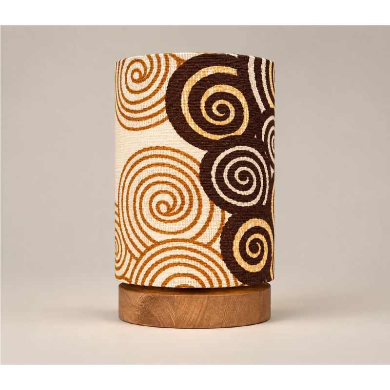 DeskLamp Lamp'angel Koudou H32 D20cm - mid-century fabric