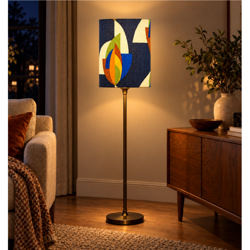 Lampshade Flambeau H32 D25cm - vintage fabric