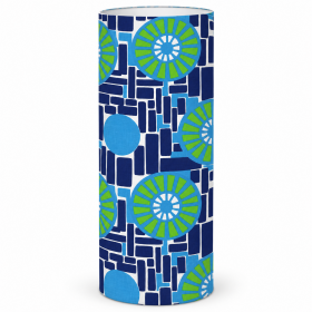 Lampshade Mikado H75 D30cm - 70's fabric