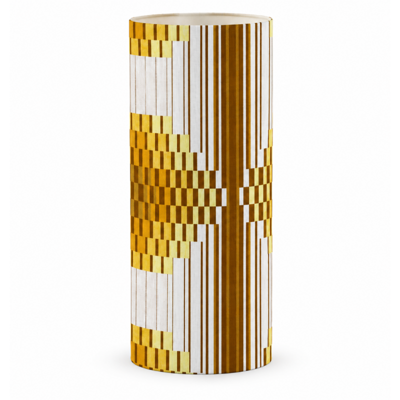 Lampshade Azteca H75 D30cm - 70's fabric