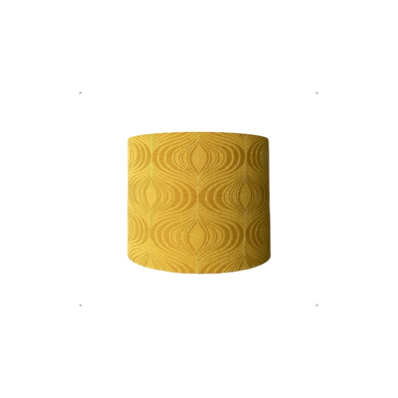 Lampshade Novagold H30 D40cm - 70's fabric