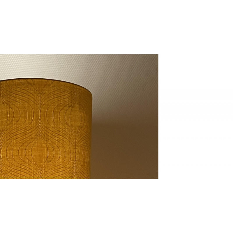 Lampshade Novagold H30 D40cm - 70's fabric