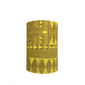 Abat-jour Totem H26 D18 - tissu d'époque