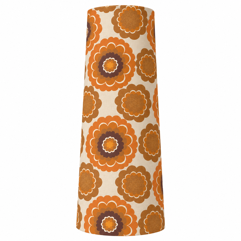 Abat-jour Vyper H80 D35 D30  - tissu vintage 70's