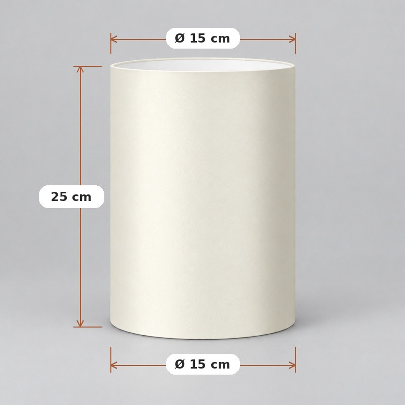 Abat-jour Chintz crème H25 D15