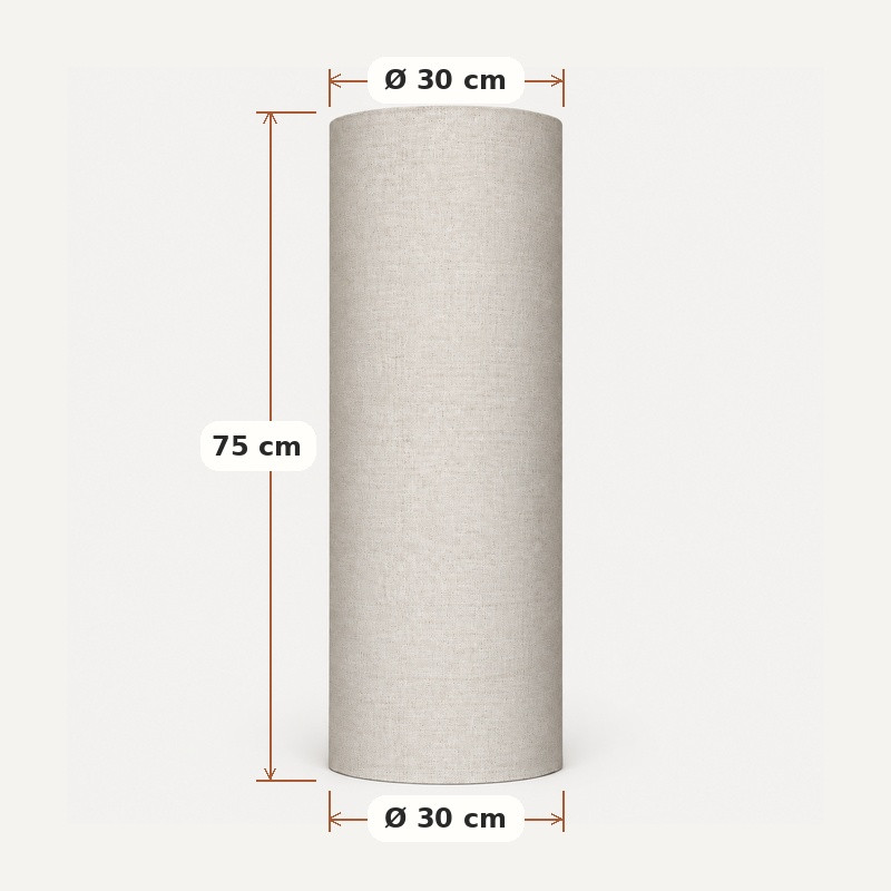 Abat-jour beige bison H75 D30