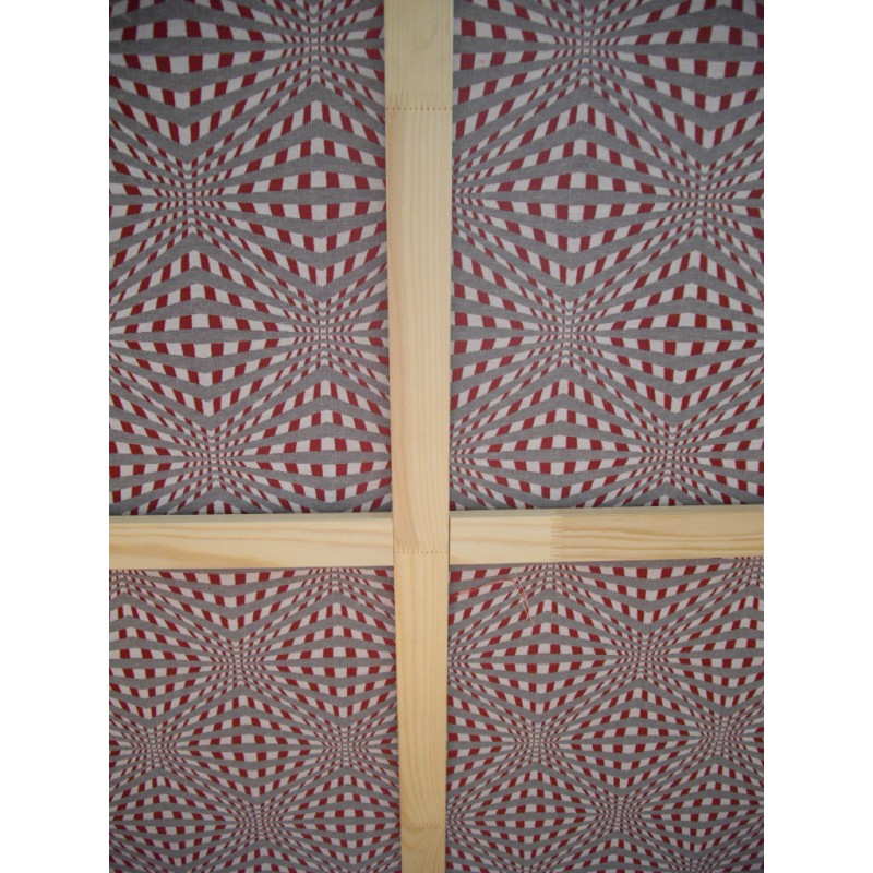 TABLEAU TISSU DÉCORATIF VASARELY 100 X 100